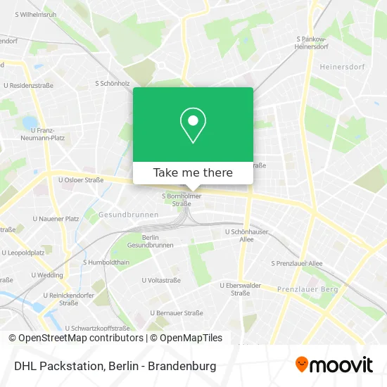DHL Packstation map