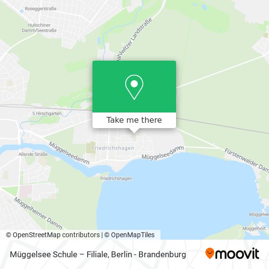 Карта Müggelsee Schule – Filiale