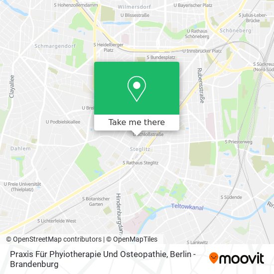 Карта Praxis Für Phyiotherapie Und Osteopathie