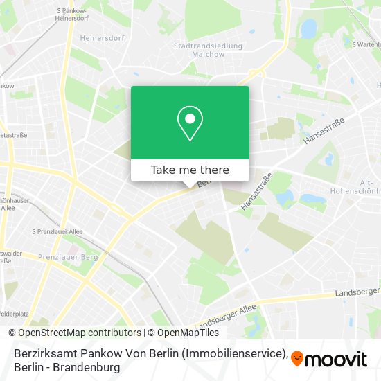 Berzirksamt Pankow Von Berlin (Immobilienservice) map