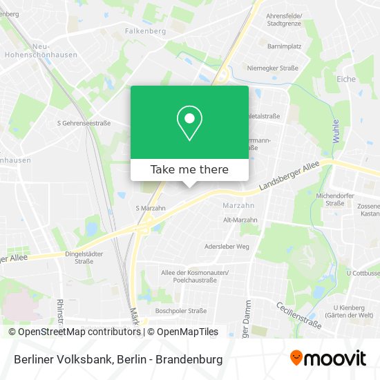 Berliner Volksbank map