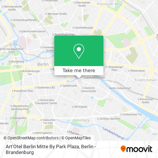 Карта Art'Otel Berlin Mitte By Park Plaza