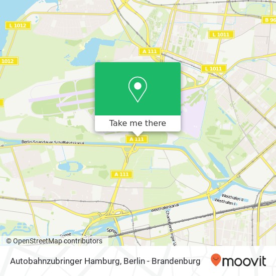 Autobahnzubringer Hamburg map
