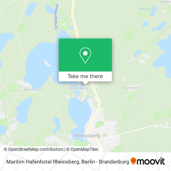 Maritim Hafenhotel Rheinsberg map