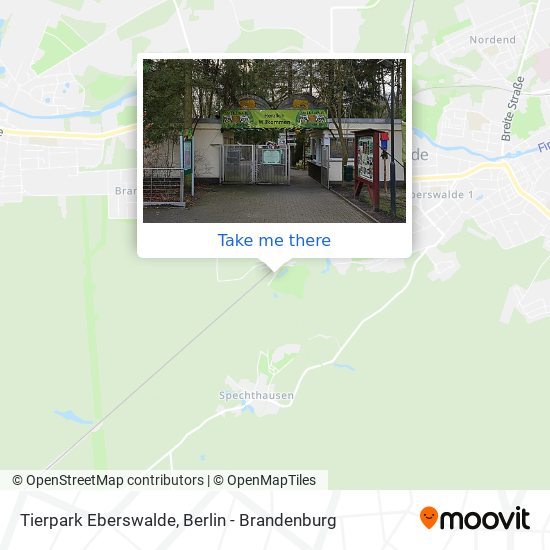 Карта Tierpark Eberswalde