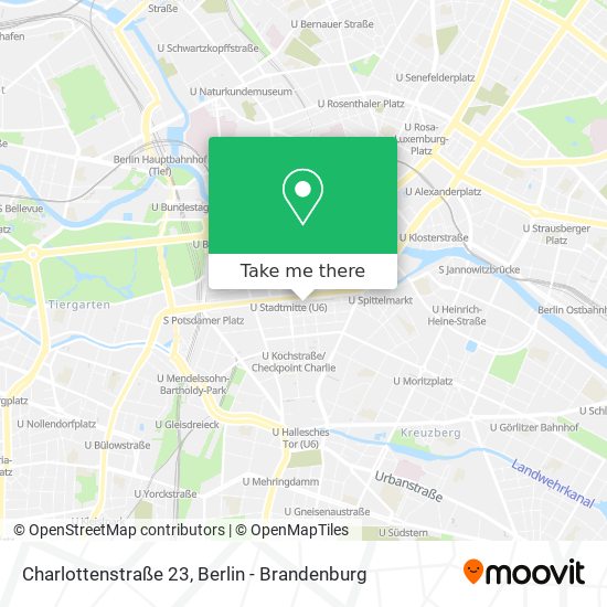 Карта Charlottenstraße 23