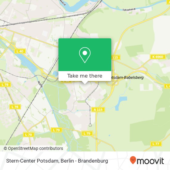 Карта Stern-Center Potsdam