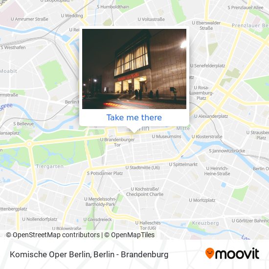 Карта Komische Oper Berlin
