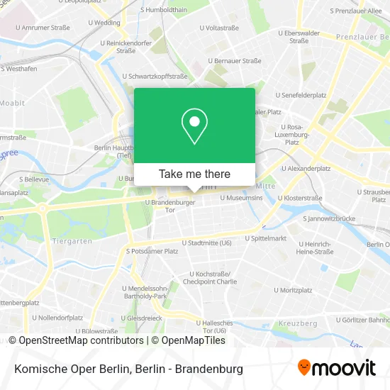 Карта Komische Oper Berlin