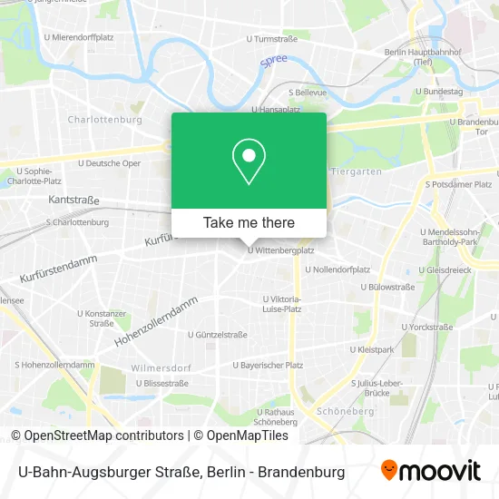 Карта U-Bahn-Augsburger Straße
