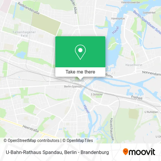 Карта U-Bahn-Rathaus Spandau