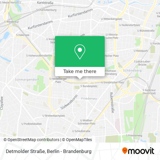 Карта Detmolder Straße