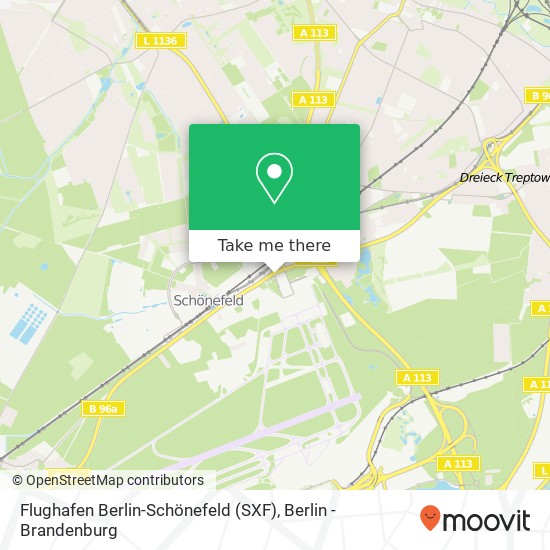 Карта Flughafen Berlin-Schönefeld (SXF)