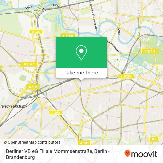 Berliner VB eG Filiale Mommsenstraße map