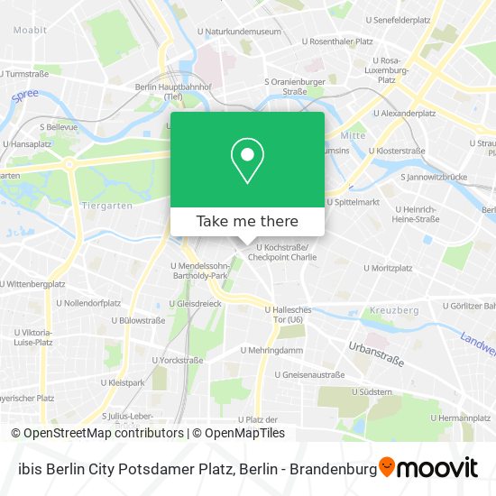 ibis Berlin City Potsdamer Platz map