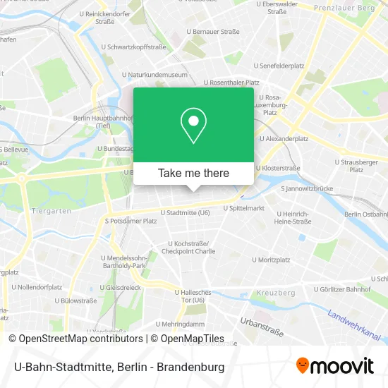 Карта U-Bahn-Stadtmitte