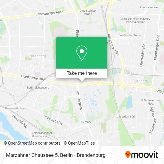 Marzahner Chaussee 5 map