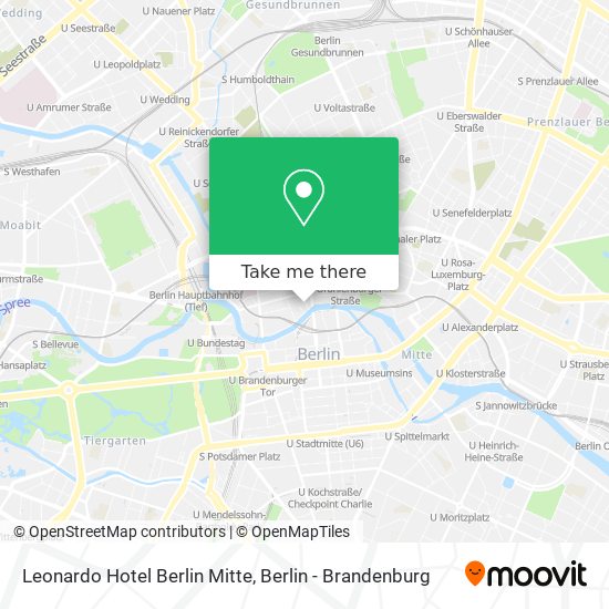 Leonardo Hotel Berlin Mitte map