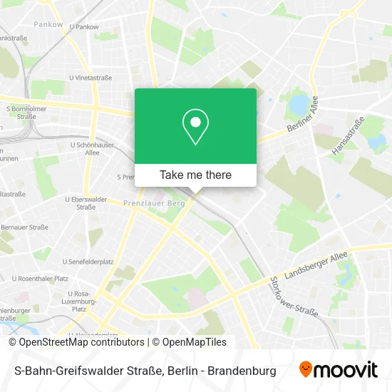 S-Bahn-Greifswalder Straße map