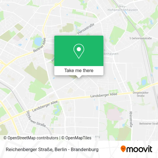 Карта Reichenberger Straße