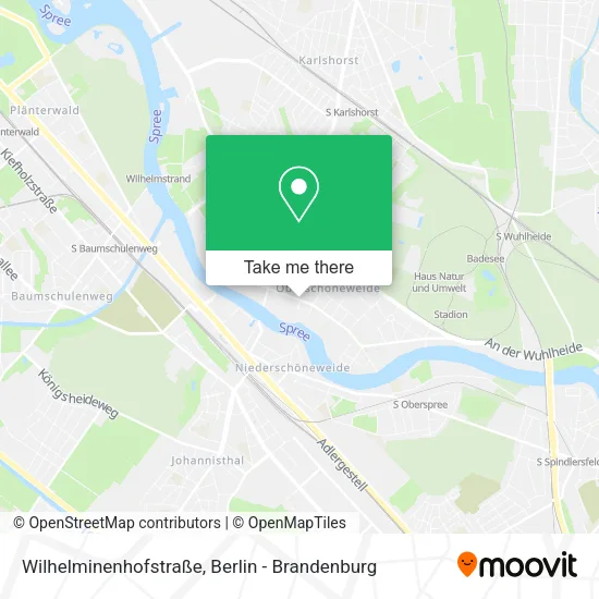 Wilhelminenhofstraße map