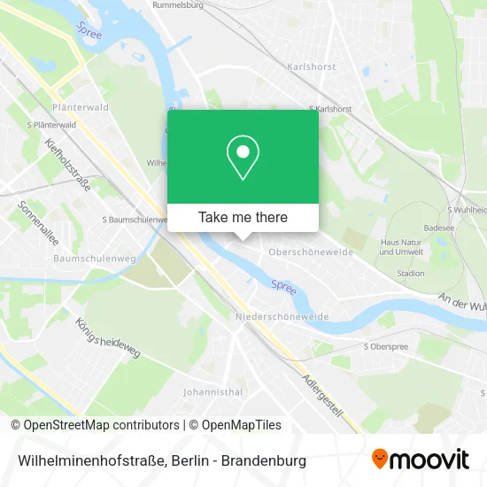 Карта Wilhelminenhofstraße