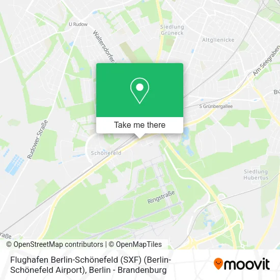 Карта Flughafen Berlin-Schönefeld (SXF) (Berlin-Schönefeld Airport)