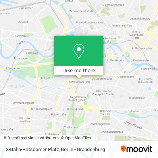 S-Bahn-Potsdamer Platz map