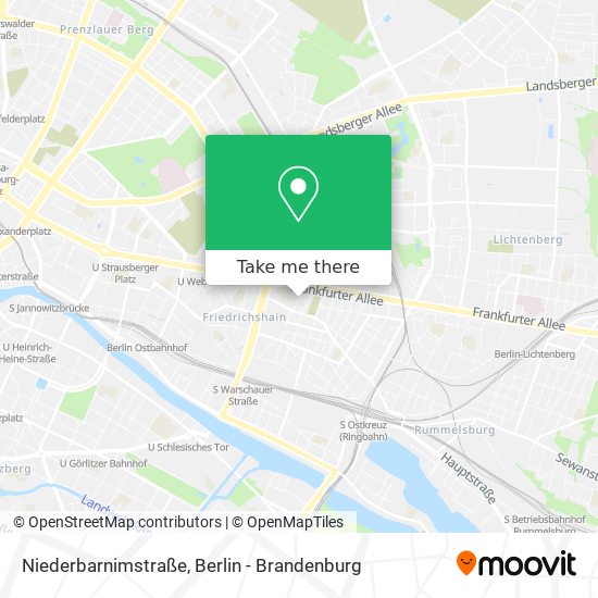 Карта Niederbarnimstraße
