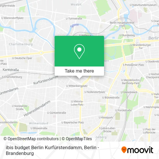 ibis budget Berlin Kurfürstendamm map