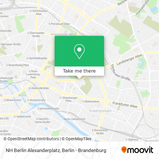 Карта NH Berlin Alexanderplatz