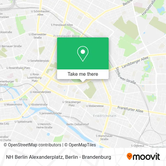 NH Berlin Alexanderplatz map