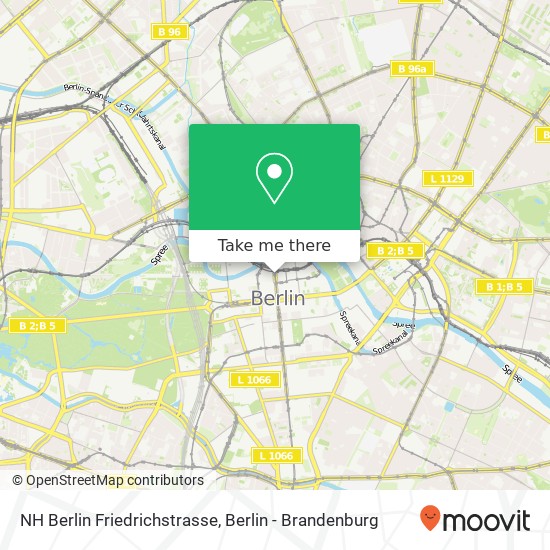 NH Berlin Friedrichstrasse map