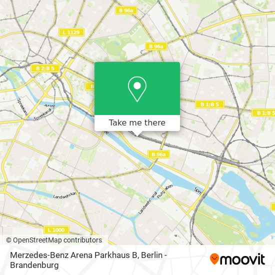 Карта Merzedes-Benz Arena Parkhaus B