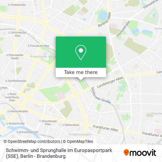 Карта Schwimm- und Sprunghalle im Europasportpark (SSE)