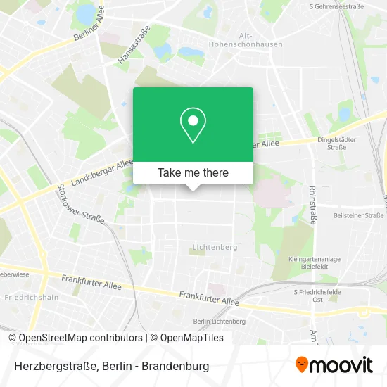 Карта Herzbergstraße