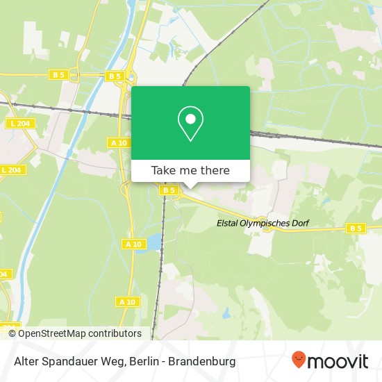 Alter Spandauer Weg map