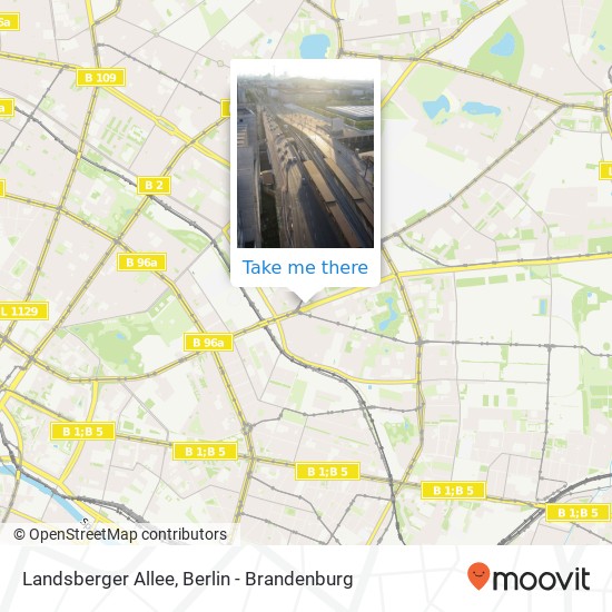 Landsberger Allee map