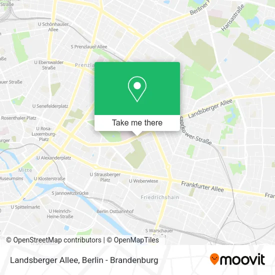 Landsberger Allee map