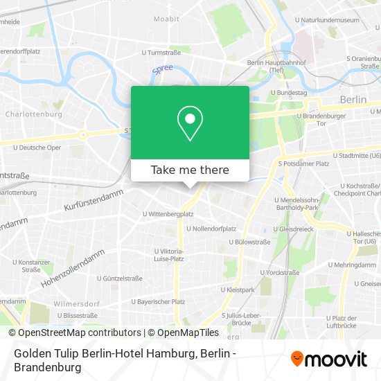 Golden Tulip Berlin-Hotel Hamburg map