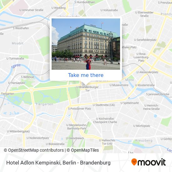 Hotel Adlon Kempinski map