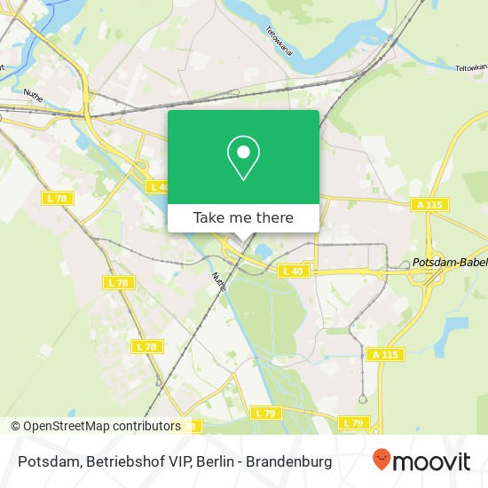 Potsdam, Betriebshof VIP map