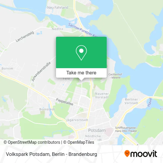 Volkspark Potsdam map