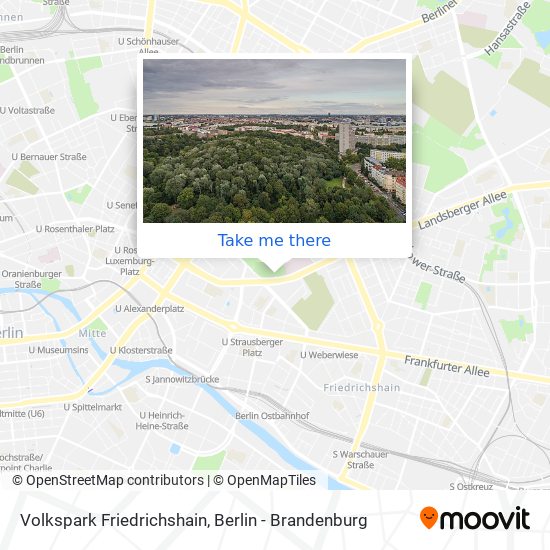 Volkspark Friedrichshain map