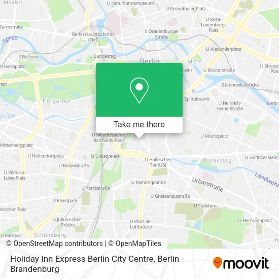 Карта Holiday Inn Express Berlin City Centre