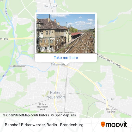 Bahnhof Birkenwerder map
