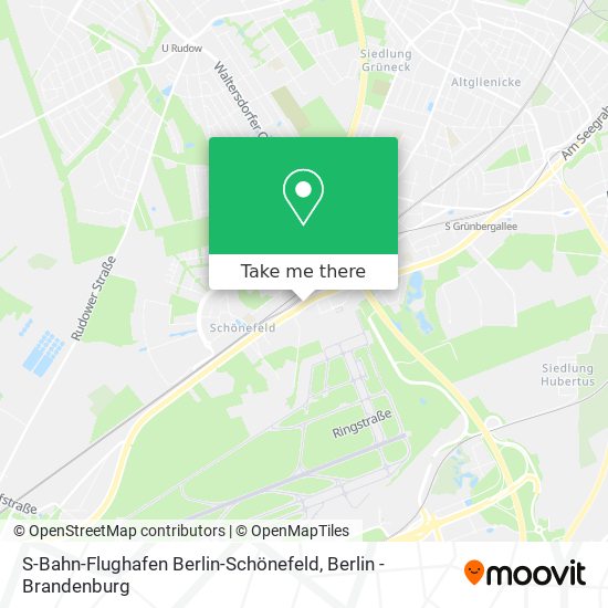 S-Bahn-Flughafen Berlin-Schönefeld map