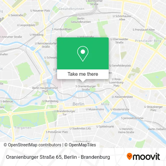 Карта Oranienburger Straße 65