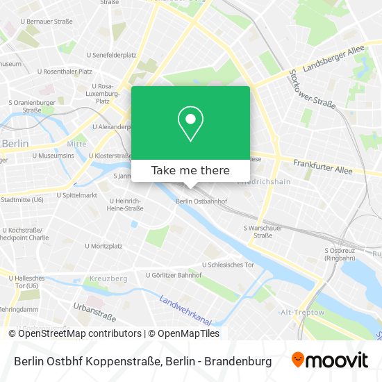 Berlin Ostbhf Koppenstraße map
