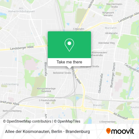 Allee der Kosmonauten map